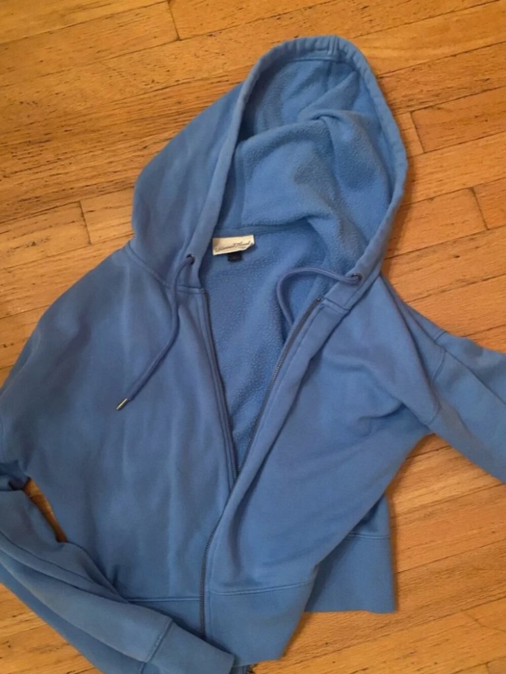 Universal Thread Light Blue Hooded Zip Sweatshirt